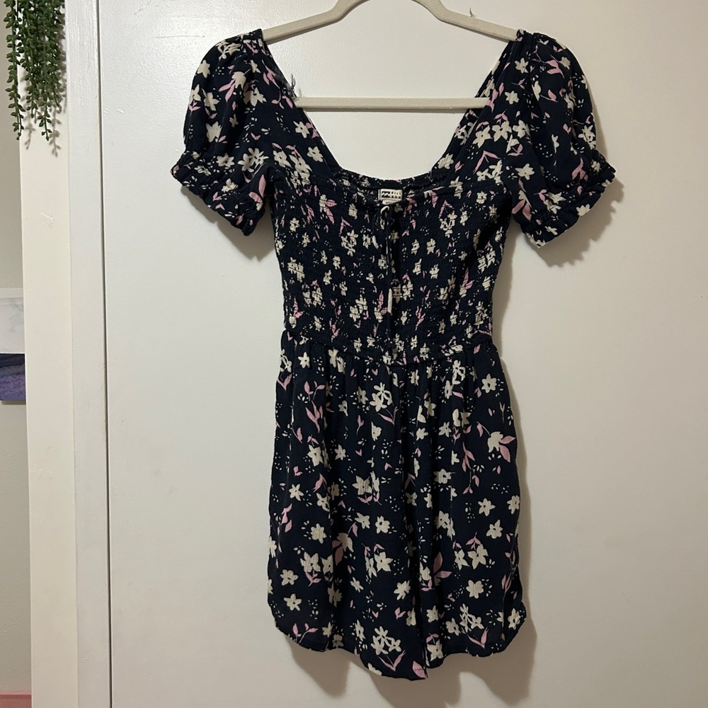 Black and Floral Billabong Romper
